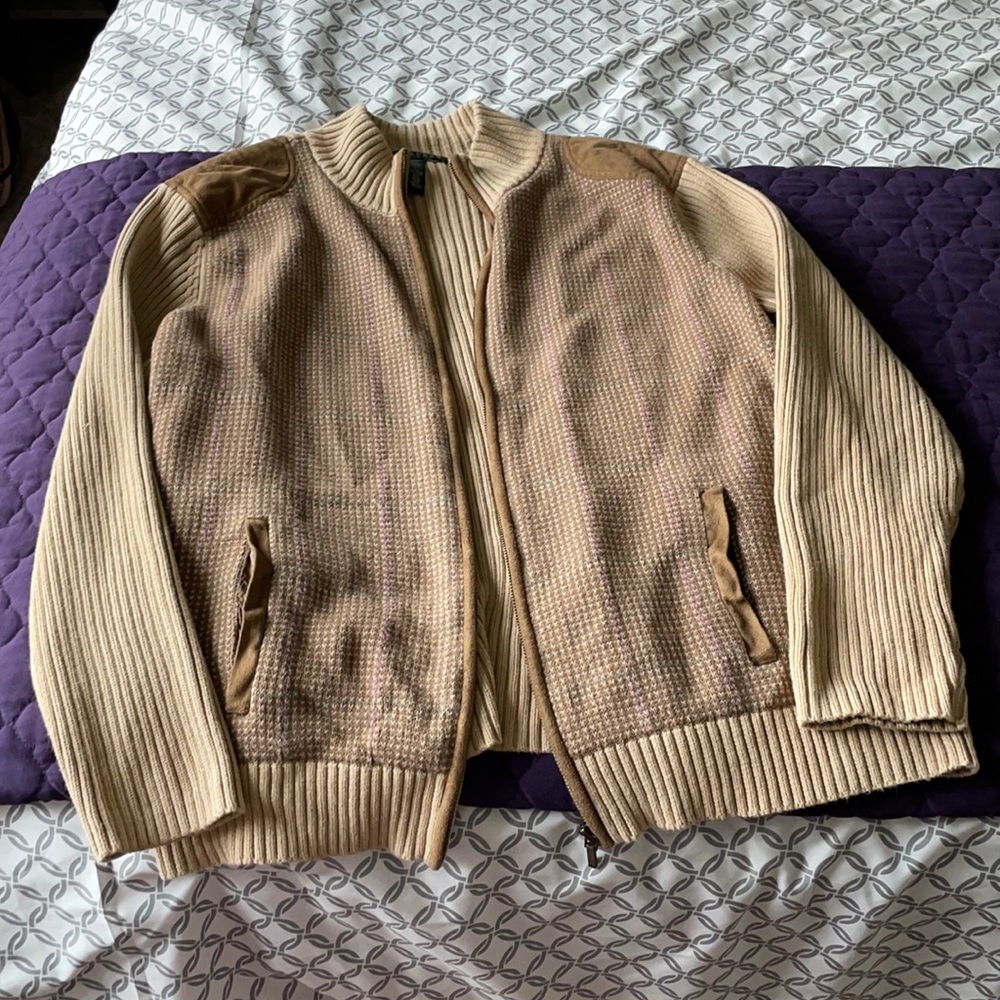 Ralph Lauren 3x zippered sweater